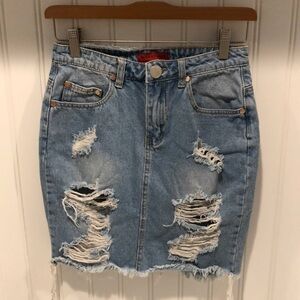 Denim Jean Skirt by Signature 8!